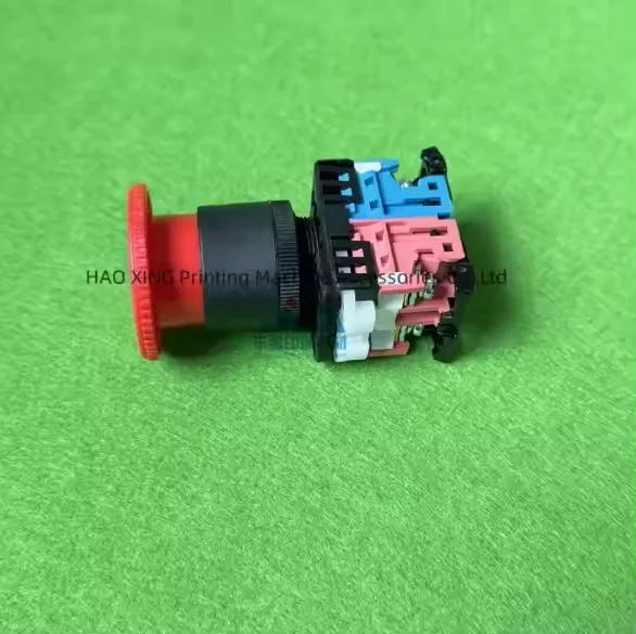 Запасная часть печатного оборудования, электрическая кнопка остановки для деталей печатной машины Mitsubishi, кнопочный переключатель, высокое качество
Запасная часть печатного оборудования, электрическая кнопка остановки для деталей печатной машины Mitsubishi, кнопочный переключатель, высокое качество