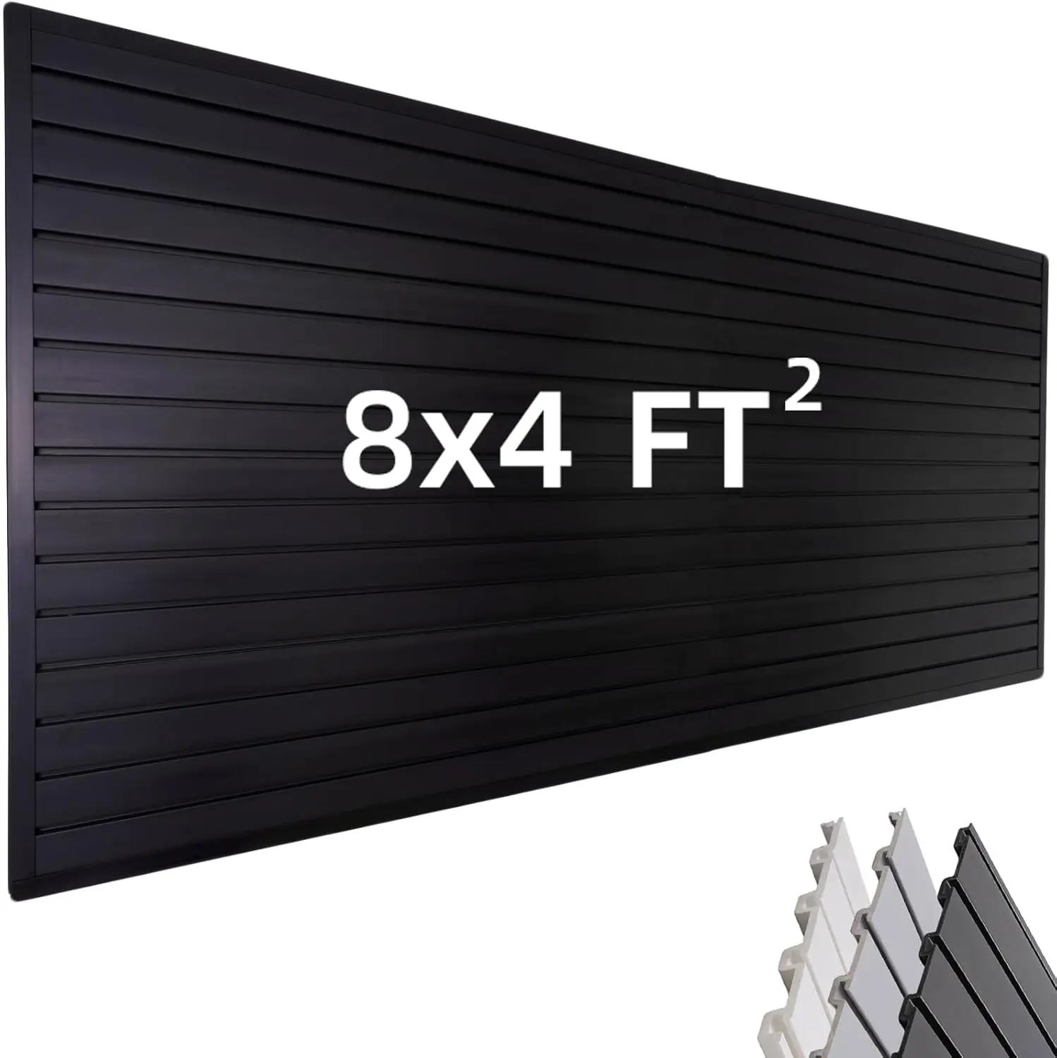 Slat Wall Paneling Garage Wall Organizer, 8ft x 4ft PVC Slatwall Panels for Garage Storage, Black
Slat Wall Paneling Garage Wall Organizer, 8ft x 4ft PVC Slatwall Panels for Garage Storage, Black