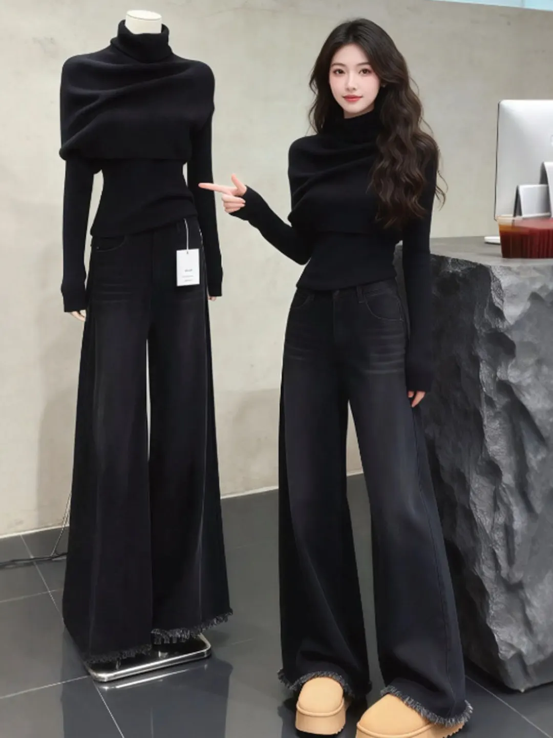 Korean Sle High Ne Slim Fit Knitwear Soft Medium Thin Long Sve Casual Basic Color Spring New Faion Top
Korean Sle High Ne Slim Fit Knitwear Soft Medium Thin Long Sve Casual Basic Color Spring New Faion Top