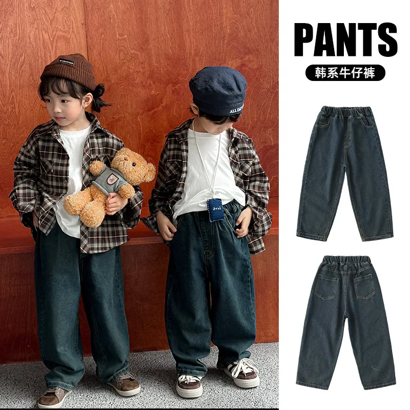 Vintage Family Jeans Mom Dad Kids Blue Denim Pants Parent-Child Matching Outfit Casual Unisex Autumn Jeans for Women Men Baby
Vintage Family Jeans Mom Dad Kids Blue Denim Pants Parent-Child Matching Outfit Casual Unisex Autumn Jeans for Women Men Baby