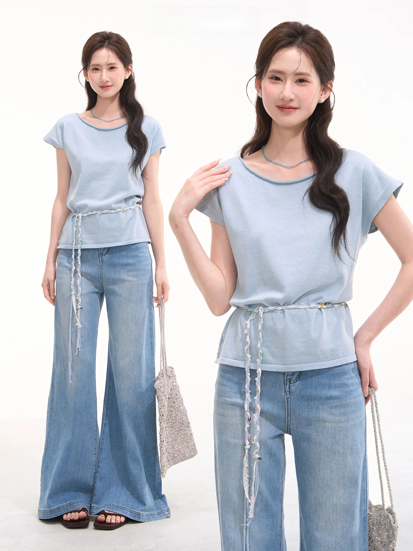 Korean Style Simple Wool Knitted Sweater Belt Women's Summer Top Heme 6 by Huatian Window Polyester Acrylic Nylon Wool Blend ...
Korean Style Simple Wool Knitted Sweater Belt Women's Summer Top Heme 6 by Huatian Window Polyester Acrylic Nylon Wool Blend ...