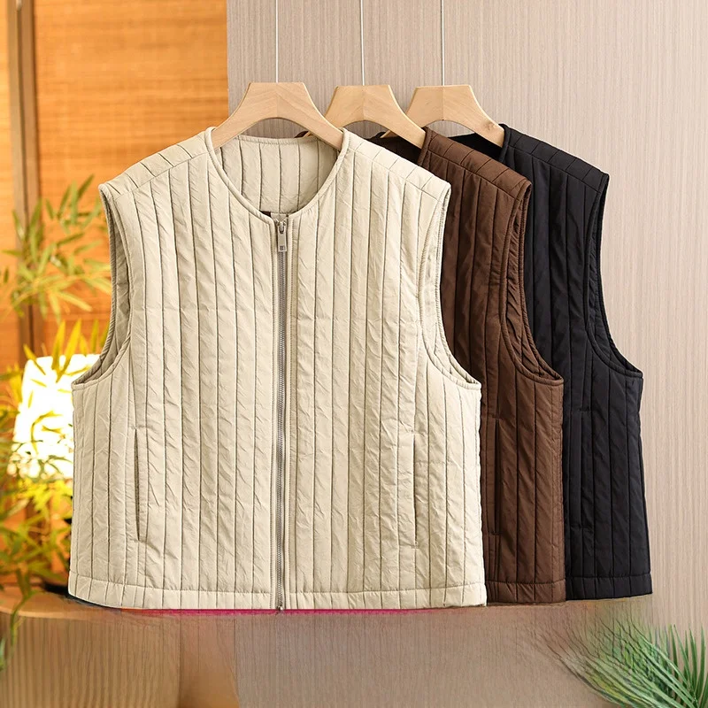 Women's Thiened Quilted Vest Jaet Autumn Winter New Sle Retro Zipper Wirel Open Cardigan Outerwear Faionable Cotto...
Women's Thiened Quilted Vest Jaet Autumn Winter New Sle Retro Zipper Wirel Open Cardigan Outerwear Faionable Cotto...