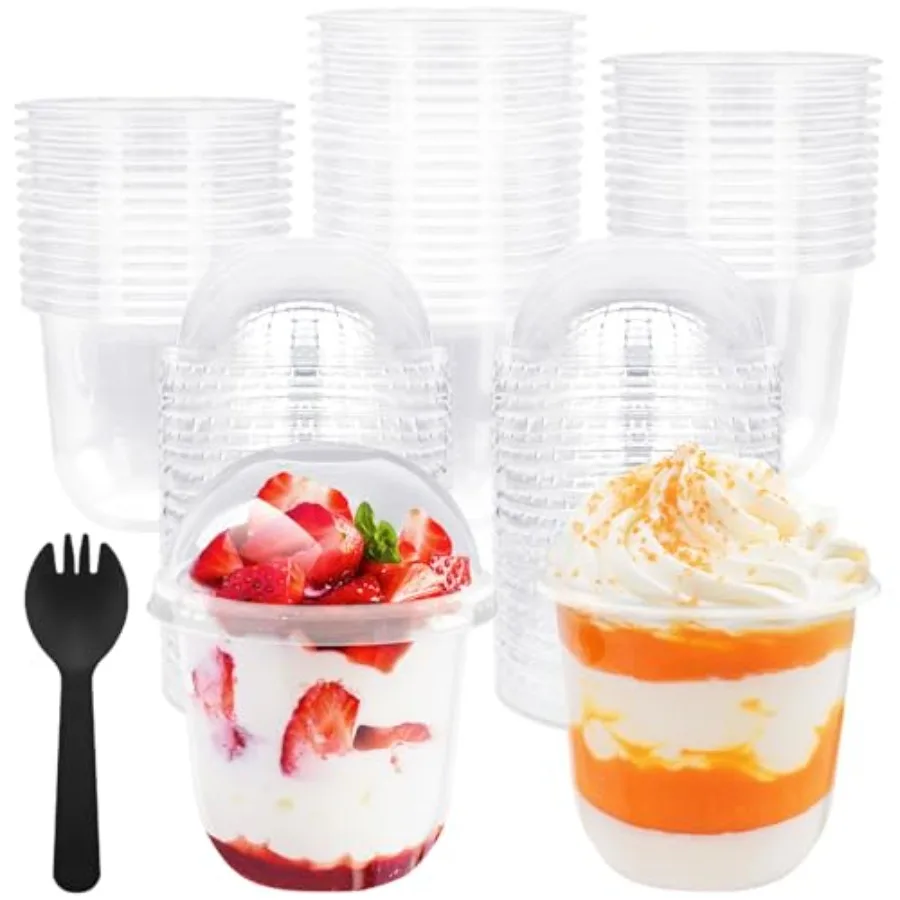 Plastic Parfait Cups with Dome Lids, Yogurt Parfait Cups with Sporks, Clear Plastic Cup with Dome Lids No Hole for Yogurt, Dess
Plastic Parfait Cups with Dome Lids, Yogurt Parfait Cups with Sporks, Clear Plastic Cup with Dome Lids No Hole for Yogurt, Dess