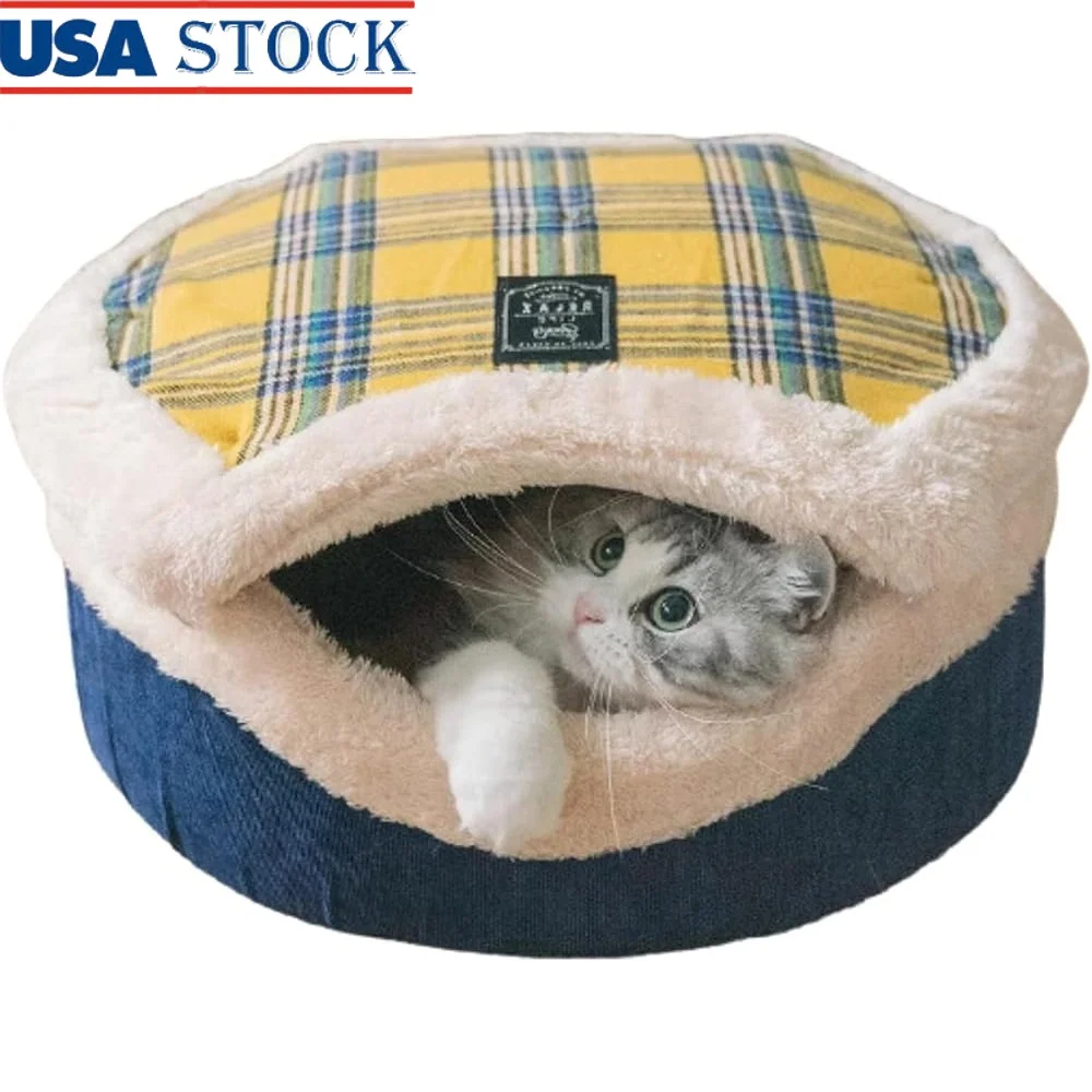 Comfortable Plush Cat Cave Bed Cozy Indoor Hideaway Nest with Detachable Lid Snug Retreat Shy Kittens Warm Corduroy
Comfortable Plush Cat Cave Bed Cozy Indoor Hideaway Nest with Detachable Lid Snug Retreat Shy Kittens Warm Corduroy