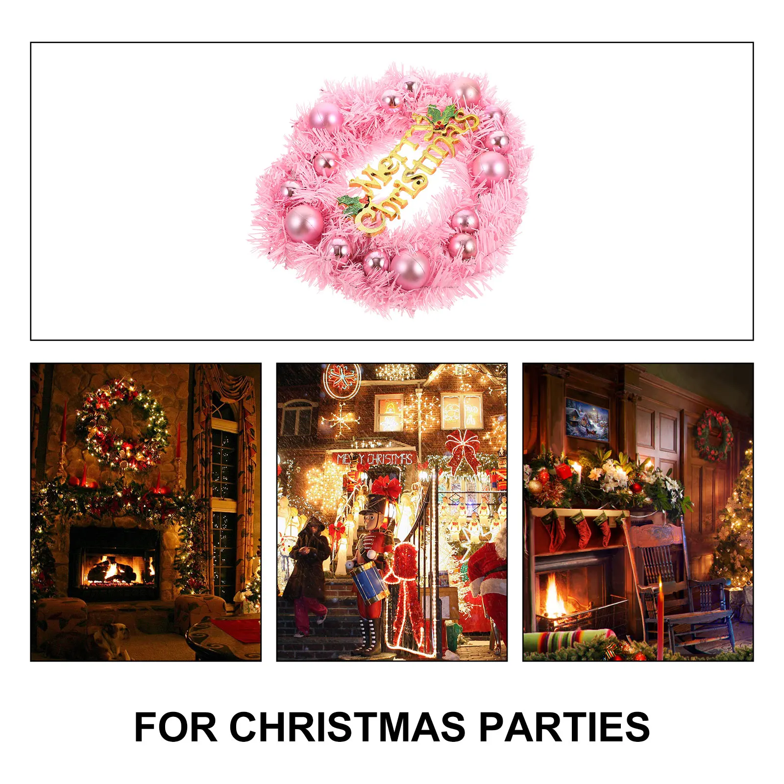 Artificial Christmas Wreath Ornaments Pink Outdoor and Red Hanging Window Decorations
Artificial Christmas Wreath Ornaments Pink Outdoor and Red Hanging Window Decorations