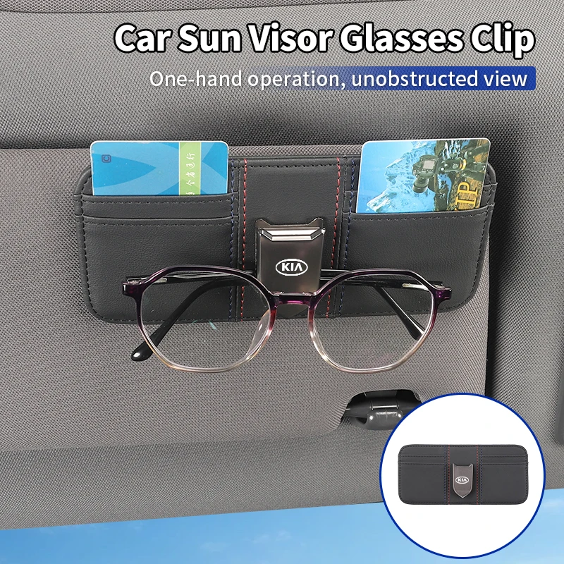 Car Visor Organizer Glasses Bag Sunglass Holder Card Clip Interior For KIA Rio K5 Sportage Ceed Sorento Picanto Stinger Optima C
Car Visor Organizer Glasses Bag Sunglass Holder Card Clip Interior For KIA Rio K5 Sportage Ceed Sorento Picanto Stinger Optima C