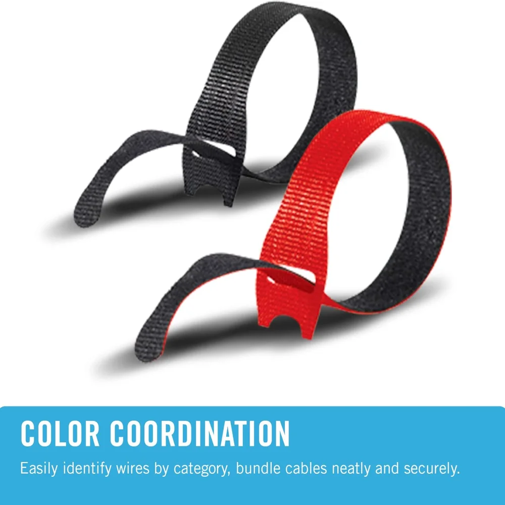 ONE-WRAP Cable Ties, 100Pk, 8 x 1/2" Black Cord Organization Straps, Thin Pre-Cut Design, Wire Management for Organizing , Offic
ONE-WRAP Cable Ties, 100Pk, 8 x 1/2" Black Cord Organization Straps, Thin Pre-Cut Design, Wire Management for Organizing , Offic