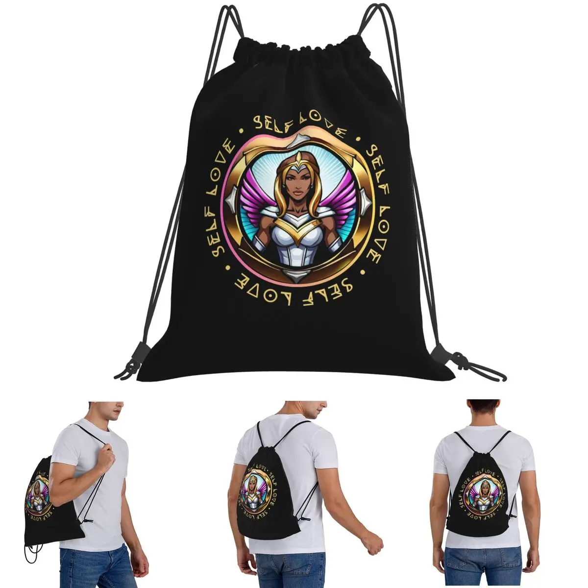 Superhero Woman Self Love Backpacks Casual Drawstring Bags Shoes Bag Book Bags for Travel School
Superhero Woman Self Love Backpacks Casual Drawstring Bags Shoes Bag Book Bags for Travel School