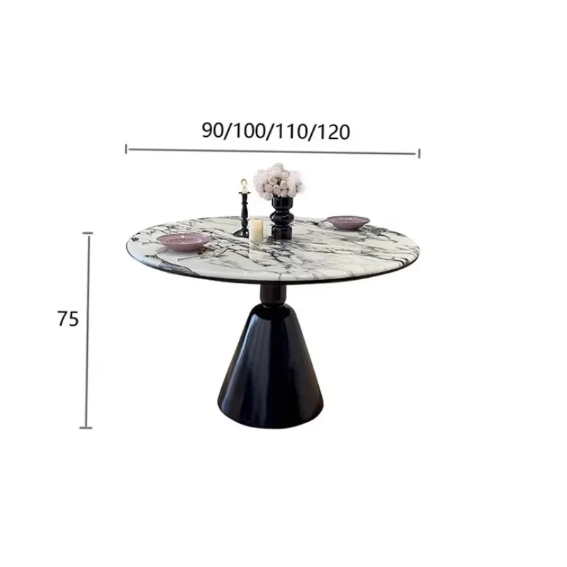 Luxury Modern Designer Dinning Room Furniture Set Modern Round Table High End Marble Table Top Creative For Apartment Home
Luxury Modern Designer Dinning Room Furniture Set Modern Round Table High End Marble Table Top Creative For Apartment Home