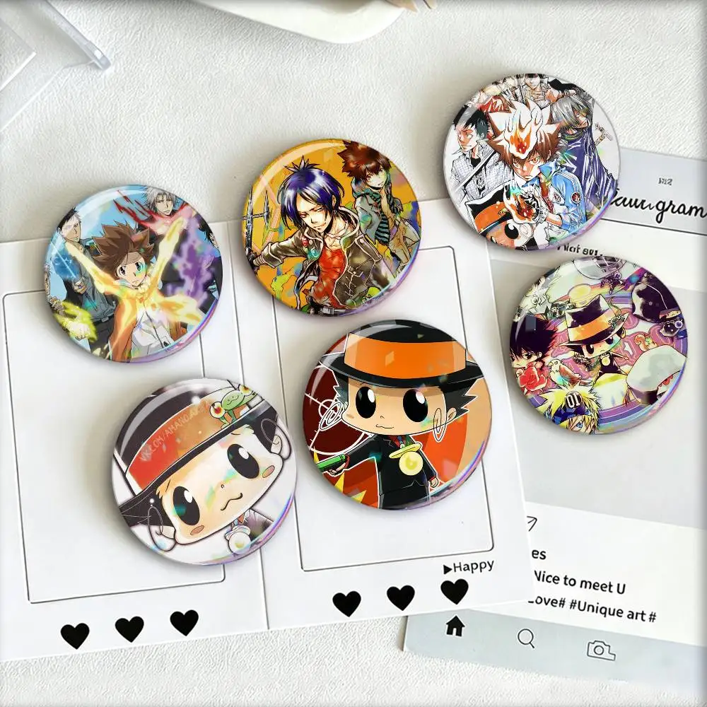 Hitman Reborn Classic 2000s Anime Laser Badge Applicable For Backpack Clothes Hats Decor Creative Accessories
Hitman Reborn Classic 2000s Anime Laser Badge Applicable For Backpack Clothes Hats Decor Creative Accessories