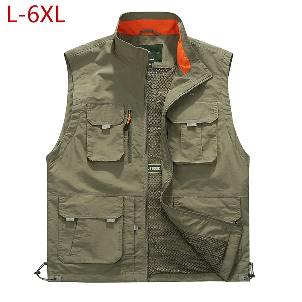 Summer Mesh Vest With Many Pocket For Men Spring Autumn Breathable Military Green Sleeveless Jacket Male Multi Pocket Waistcoat
Summer Mesh Vest With Many Pocket For Men Spring Autumn Breathable Military Green Sleeveless Jacket Male Multi Pocket Waistcoat