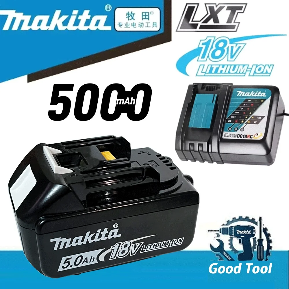 100% Original Makita Battery 18V 5.0Ah Rechargeable LI-lon Battery Replacing Makita BL1830BL1840BL1850BL1860B Power Tool Battery
100% Original Makita Battery 18V 5.0Ah Rechargeable LI-lon Battery Replacing Makita BL1830BL1840BL1850BL1860B Power Tool Battery