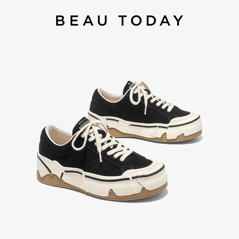 BEAUTODAY Canvas Sneakers Women Cow Suede Leather Round Toe Solid Color Lace-up Ladies Casual Shoes Handmade 29266
BEAUTODAY Canvas Sneakers Women Cow Suede Leather Round Toe Solid Color Lace-up Ladies Casual Shoes Handmade 29266