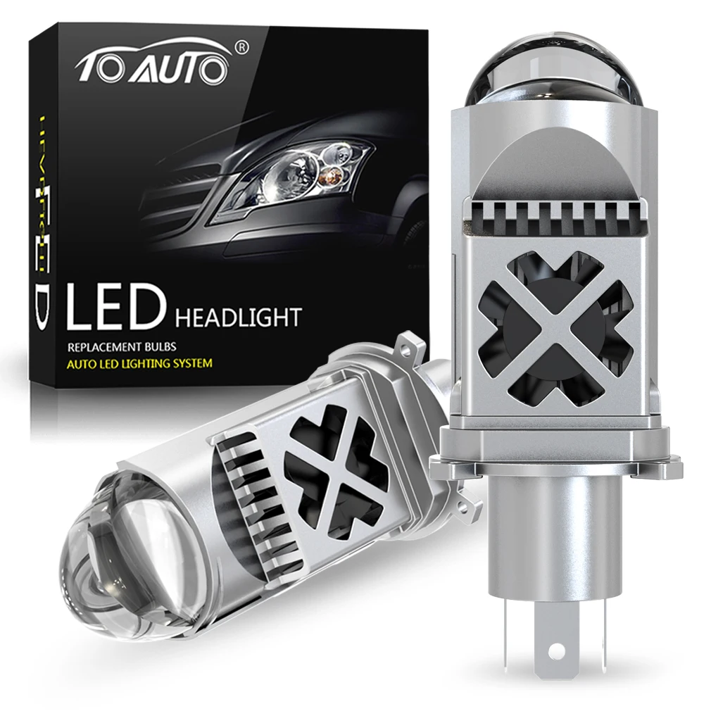 TOAUTO Projector H4 Lens LED Car Headlight Bulbs Canbus Turbo Auto Bulb High Low Light Motorcycle Lamp 12V 6500K Car Accessories
TOAUTO Projector H4 Lens LED Car Headlight Bulbs Canbus Turbo Auto Bulb High Low Light Motorcycle Lamp 12V 6500K Car Accessories