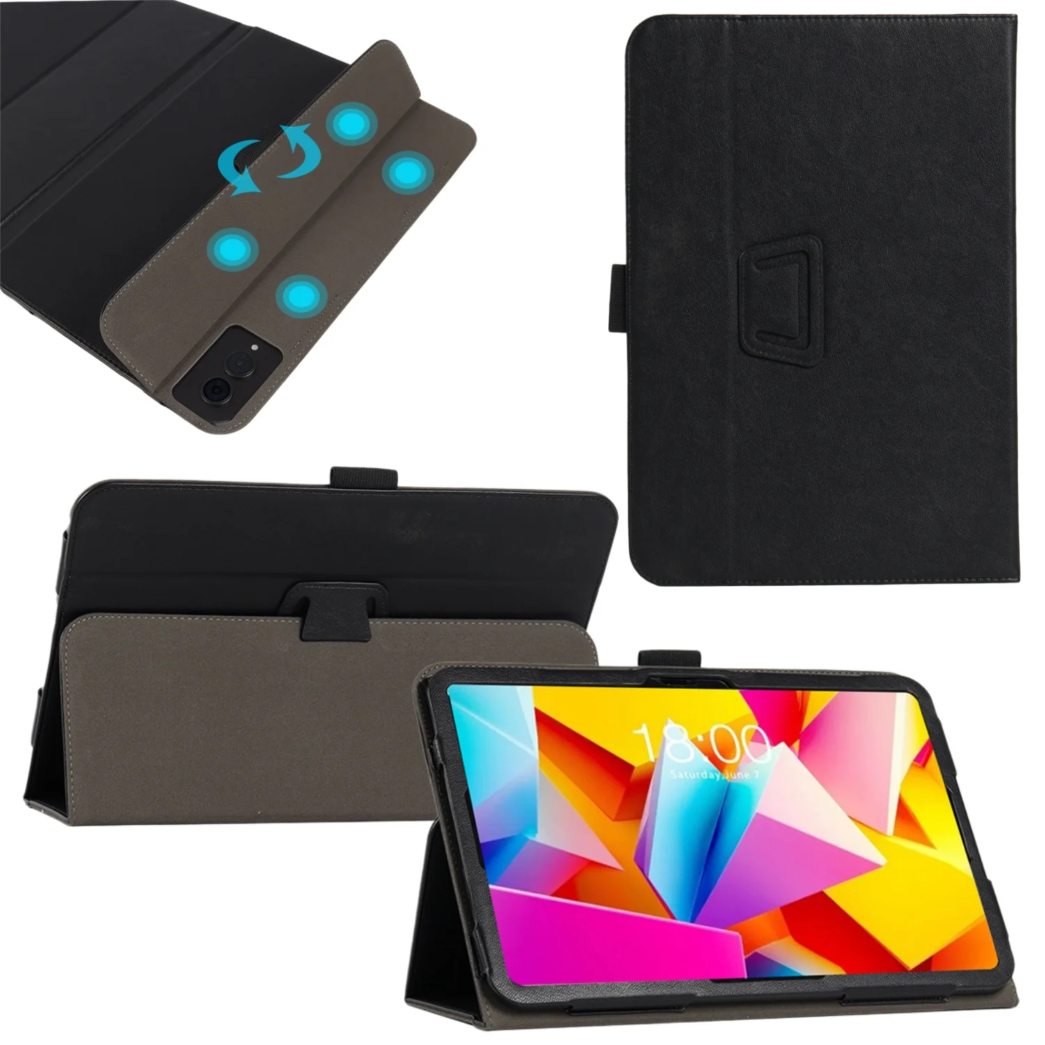 Tablet Case for Teclast T65Plus T65 2026 Premium PU Leather Folio Cover Multi-Angle Stand Protective Shell with Elastic Strap
Tablet Case for Teclast T65Plus T65 2026 Premium PU Leather Folio Cover Multi-Angle Stand Protective Shell with Elastic Strap