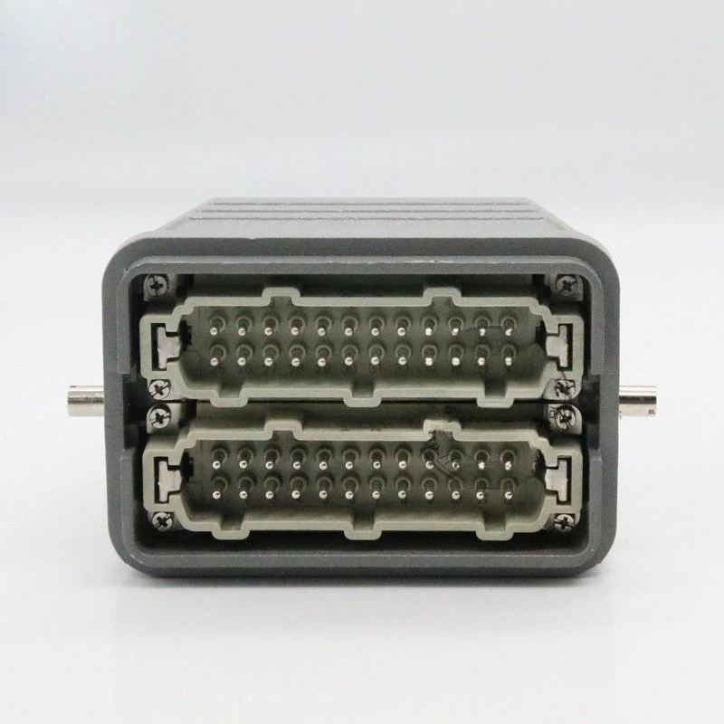 Rectangular Heavy Duty Connector 48 Pins HDC-HE-048 Industrial Waterproof Aviation Plug Socket 16A with Cover
Rectangular Heavy Duty Connector 48 Pins HDC-HE-048 Industrial Waterproof Aviation Plug Socket 16A with Cover
