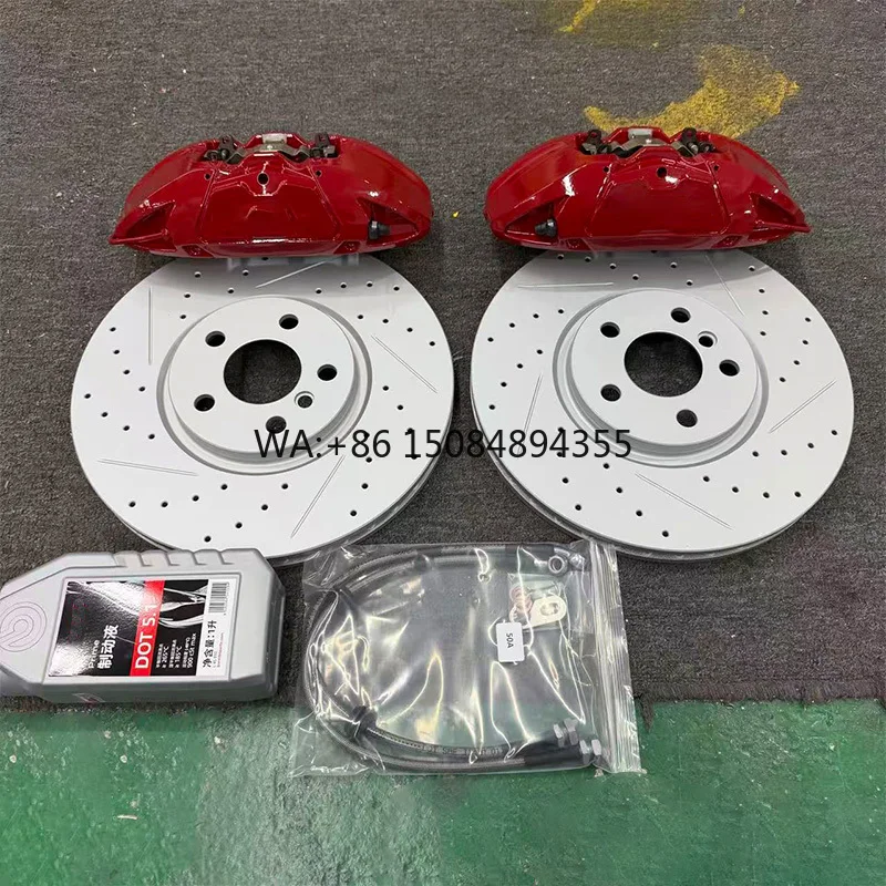 Factory Direct 4-Piston Big Brake Kit, OE Position Fitment, Drilled Brake Rotor, Auto Brake Refit, High Performance Mod Parts
Factory Direct 4-Piston Big Brake Kit, OE Position Fitment, Drilled Brake Rotor, Auto Brake Refit, High Performance Mod Parts