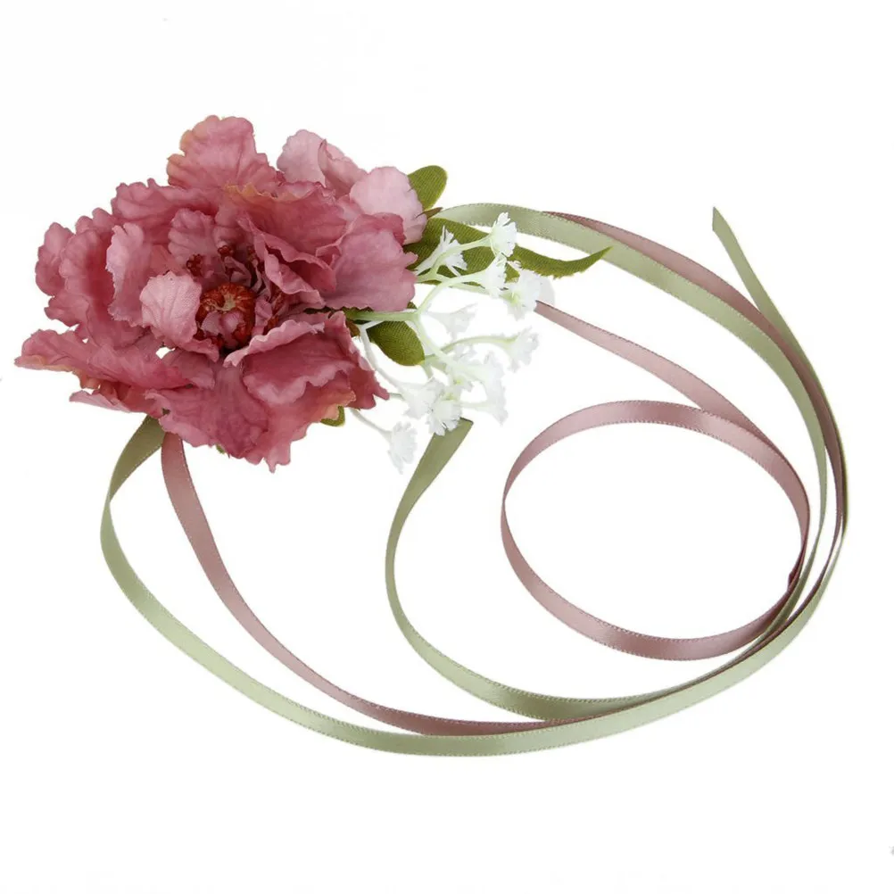Wedding Rose Wrist Corsage Silk Flower Cameo Brown Elegant Bridesmaids Artificial Flower for Wedding Party Decoration
Wedding Rose Wrist Corsage Silk Flower Cameo Brown Elegant Bridesmaids Artificial Flower for Wedding Party Decoration