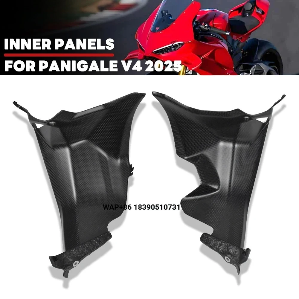 For Panigale V4 V4S 2025+ Accessories Carbon Fiber Fuel Tank Inner Side Panels Fairings Kits Plain Matte Modified Parts
For Panigale V4 V4S 2025+ Accessories Carbon Fiber Fuel Tank Inner Side Panels Fairings Kits Plain Matte Modified Parts