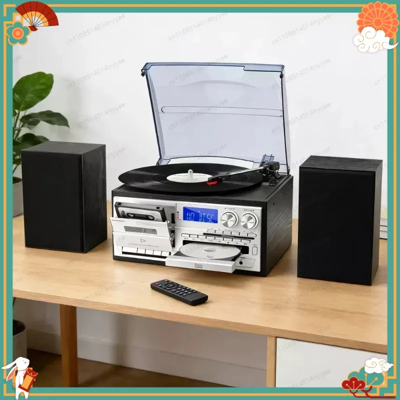 Wooden Record Player with Radio, Bluetooth & USB Turntable - Retro Phonograph with External Speakers for Home
Wooden Record Player with Radio, Bluetooth & USB Turntable - Retro Phonograph with External Speakers for Home
