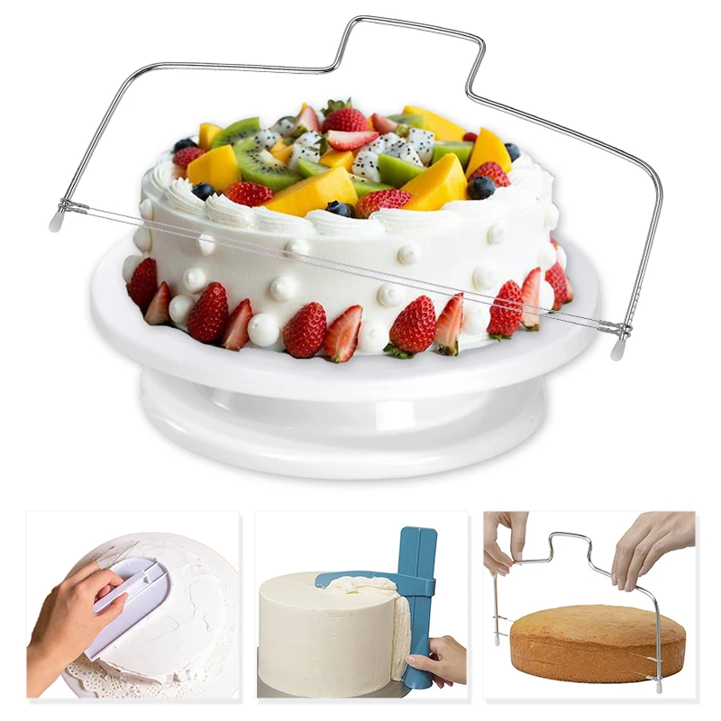 6PCS/set Cake Making Tools For Decorating with Adjustable Fondant Spatulas Cakes Leveler Rotating Cake Turntable Baking Tool
6PCS/set Cake Making Tools For Decorating with Adjustable Fondant Spatulas Cakes Leveler Rotating Cake Turntable Baking Tool