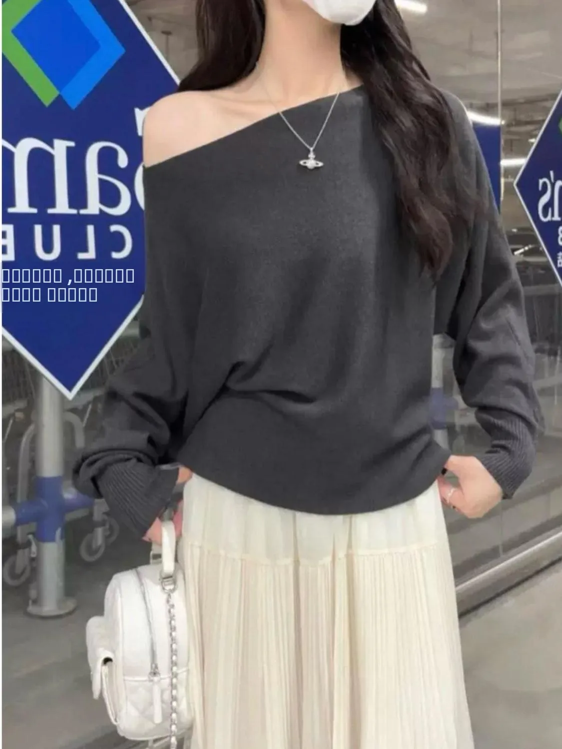 Korean Sle Knitted Top oulder Bared Lantern Sve Women's Base Layer irt Slimming Trendy Autumn Wear Casual Innerwear
Korean Sle Knitted Top oulder Bared Lantern Sve Women's Base Layer irt Slimming Trendy Autumn Wear Casual Innerwear