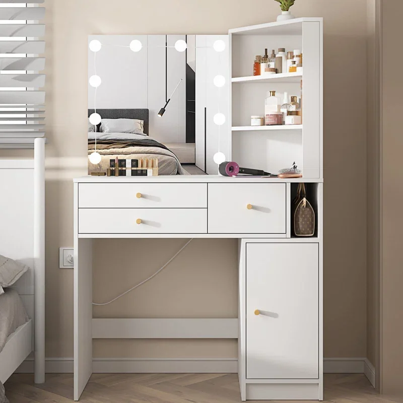 For Modern Furniture Vanity Dressing Table Dresser Makeup Vanity Desk with Mirror and Drawers for Makeup
For Modern Furniture Vanity Dressing Table Dresser Makeup Vanity Desk with Mirror and Drawers for Makeup