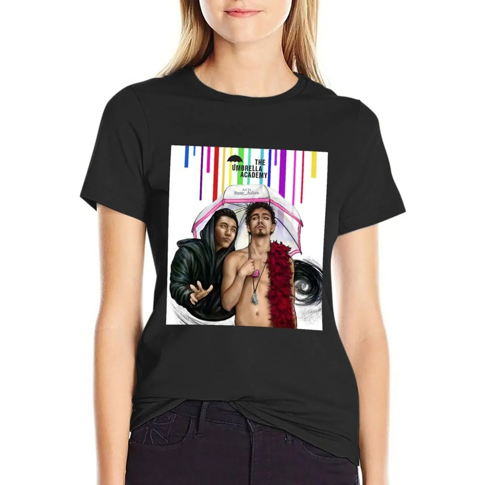 The Umbrella Academy - Klaus and Ben T-Shirt funny cute tops plus sizes plus size t shirts for Women loose fit
The Umbrella Academy - Klaus and Ben T-Shirt funny cute tops plus sizes plus size t shirts for Women loose fit