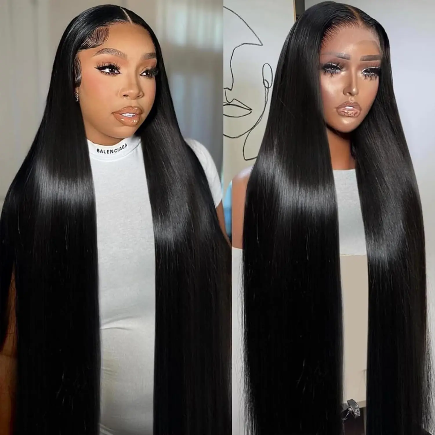 13x6 13X4 Hd Lace Frontal Hair 46 Inch Straight Transparent Lace Human Hair Wigs For Black Women Bone Straight Human Hair Wigs
13x6 13X4 Hd Lace Frontal Hair 46 Inch Straight Transparent Lace Human Hair Wigs For Black Women Bone Straight Human Hair Wigs