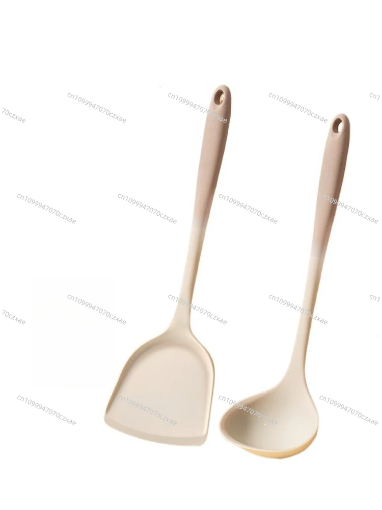 Household Non-stick Pan Silicone Spatula, Stir-fry Spatula Food Grade High Temperature Resistant Soup Spoon Kitchenware Set
Household Non-stick Pan Silicone Spatula, Stir-fry Spatula Food Grade High Temperature Resistant Soup Spoon Kitchenware Set