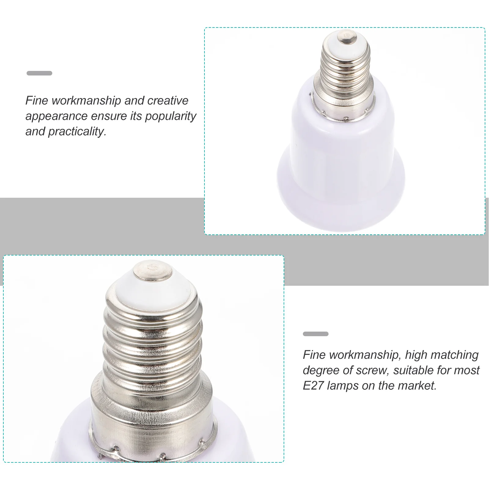 7Pcs E14 to E27 Lamp Holders LED Light Adapters Converter Suitable for LED Energy Saving Lamps E14 to E27 Base Adapter
7Pcs E14 to E27 Lamp Holders LED Light Adapters Converter Suitable for LED Energy Saving Lamps E14 to E27 Base Adapter