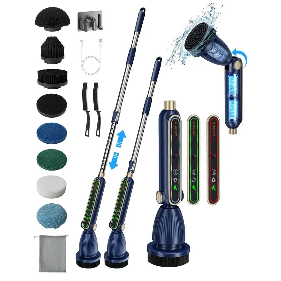 Вращающийся скруббер 16 в 1, чистящая щетка с регулируемыми углами, усилитель, скруббер для ванной комнаты с выдвижной ручкой, Interacti
Вращающийся скруббер 16 в 1, чистящая щетка с регулируемыми углами, усилитель, скруббер для ванной комнаты с выдвижной ручкой, Interacti