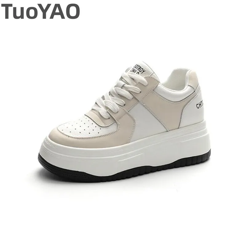 7.5cm Casual Platform Wedge Hidden Heel Genuine Leather Shoes Chunky Sneakers Vulcanized for Women Spring Autumn Mixed Color
7.5cm Casual Platform Wedge Hidden Heel Genuine Leather Shoes Chunky Sneakers Vulcanized for Women Spring Autumn Mixed Color