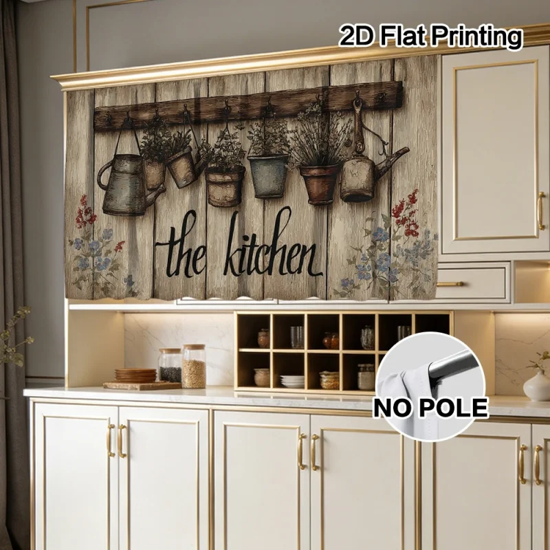 Farmhouse Polyester Kitchen Curtain 2D Print Rod Pocket Window Drape Home Decor For Kitchen Living Room Laundry Room Decorat
Farmhouse Polyester Kitchen Curtain 2D Print Rod Pocket Window Drape Home Decor For Kitchen Living Room Laundry Room Decorat