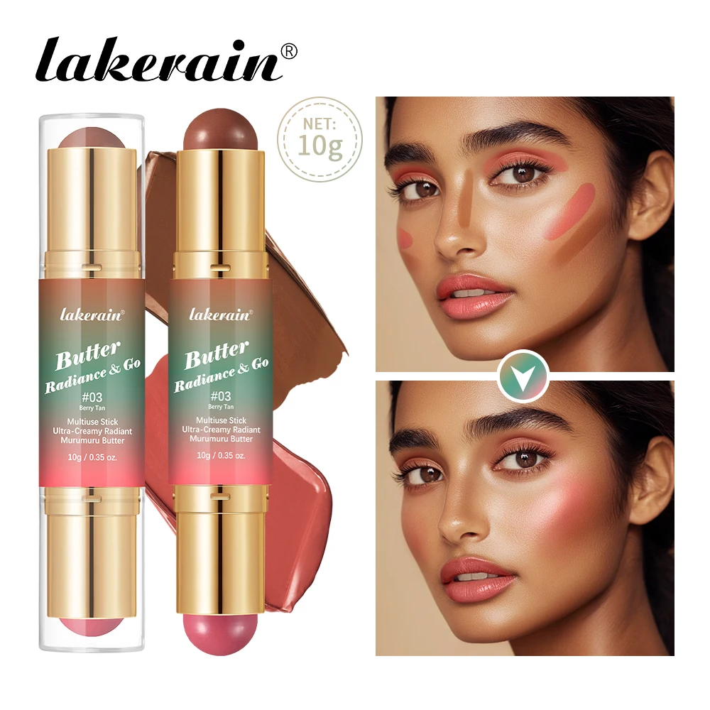Lakerain 4-color Double-ended 3D Contouring Blush Stick Moisturizing Brighten Skin Tone Butter Multi-purpose Makeup Stick
Lakerain 4-color Double-ended 3D Contouring Blush Stick Moisturizing Brighten Skin Tone Butter Multi-purpose Makeup Stick