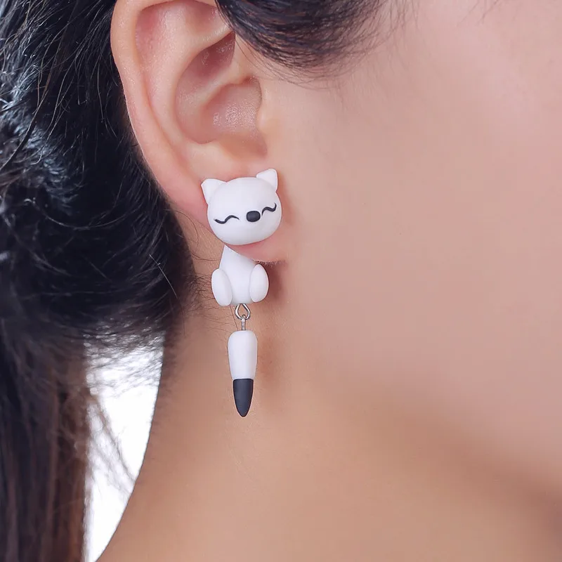 3D Cartoon Cute Animal Earrings for Women Girls, Fashion Jewelry Handmade Polymer Clay Soft White Fox Stud Earrings Gift 2024
3D Cartoon Cute Animal Earrings for Women Girls, Fashion Jewelry Handmade Polymer Clay Soft White Fox Stud Earrings Gift 2024