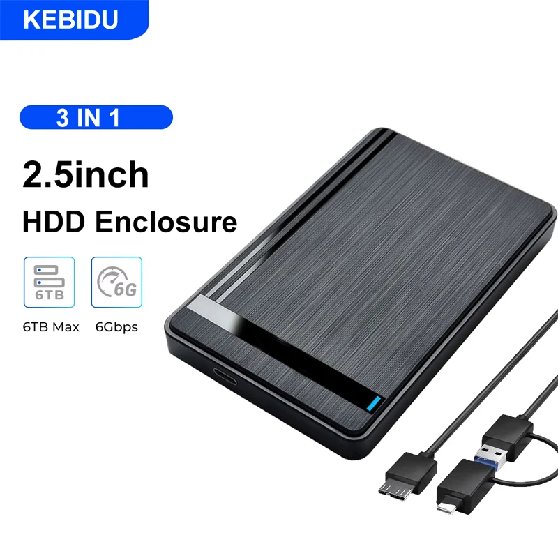 2.5'' HDD Enclosure SATA to USB3.0 External Hard Drive Case 5Gbps / 6Gbps Speed Enclosure Type-C HDD Case Adapter PC Accessories
2.5'' HDD Enclosure SATA to USB3.0 External Hard Drive Case 5Gbps / 6Gbps Speed Enclosure Type-C HDD Case Adapter PC Accessories