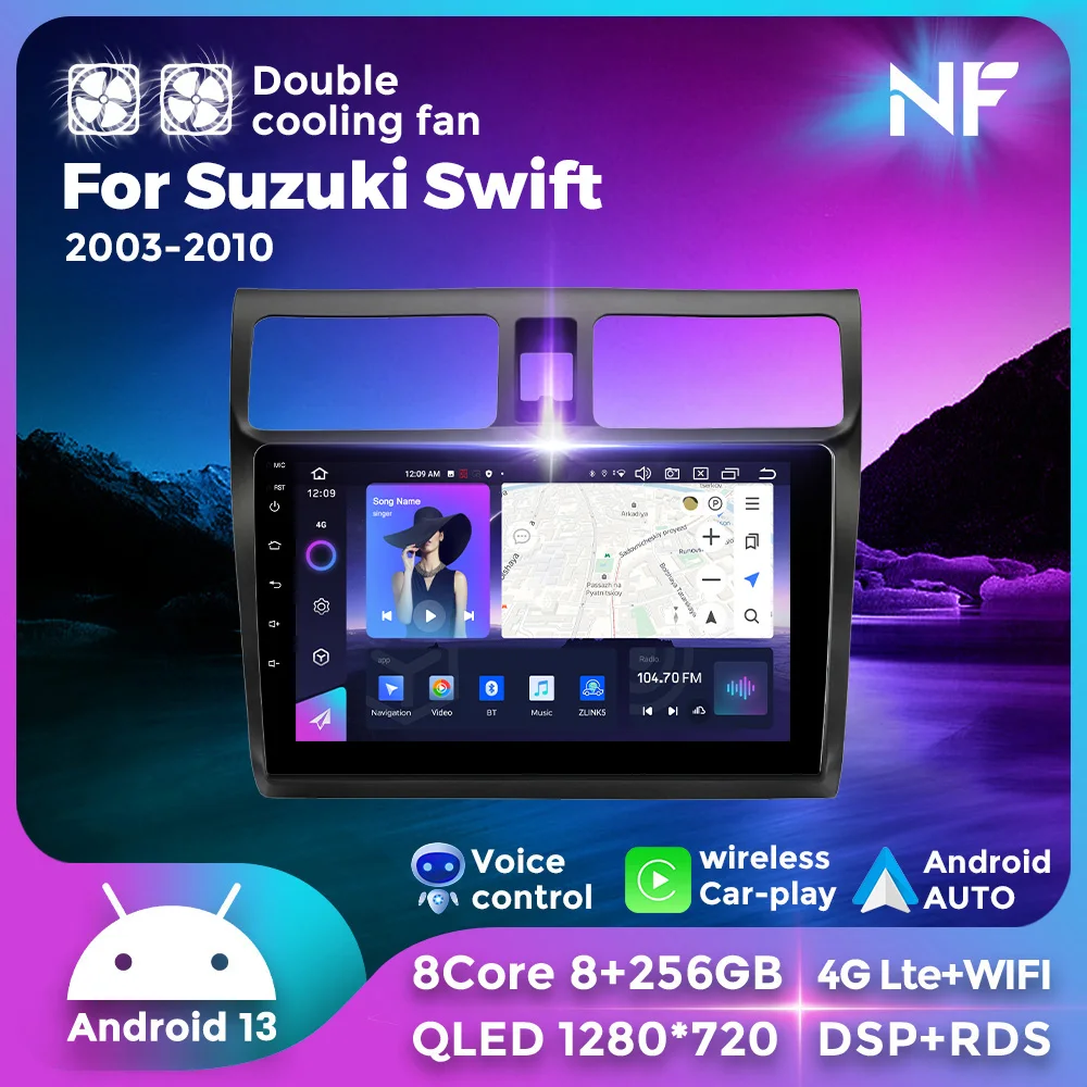 Navifly Android 13 Auto Carplay 2Din Car Radio For Suzuki Swift 2003-2010 GPS Stereo Audio Multimedia Player Intelligent Systems
Navifly Android 13 Auto Carplay 2Din Car Radio For Suzuki Swift 2003-2010 GPS Stereo Audio Multimedia Player Intelligent Systems