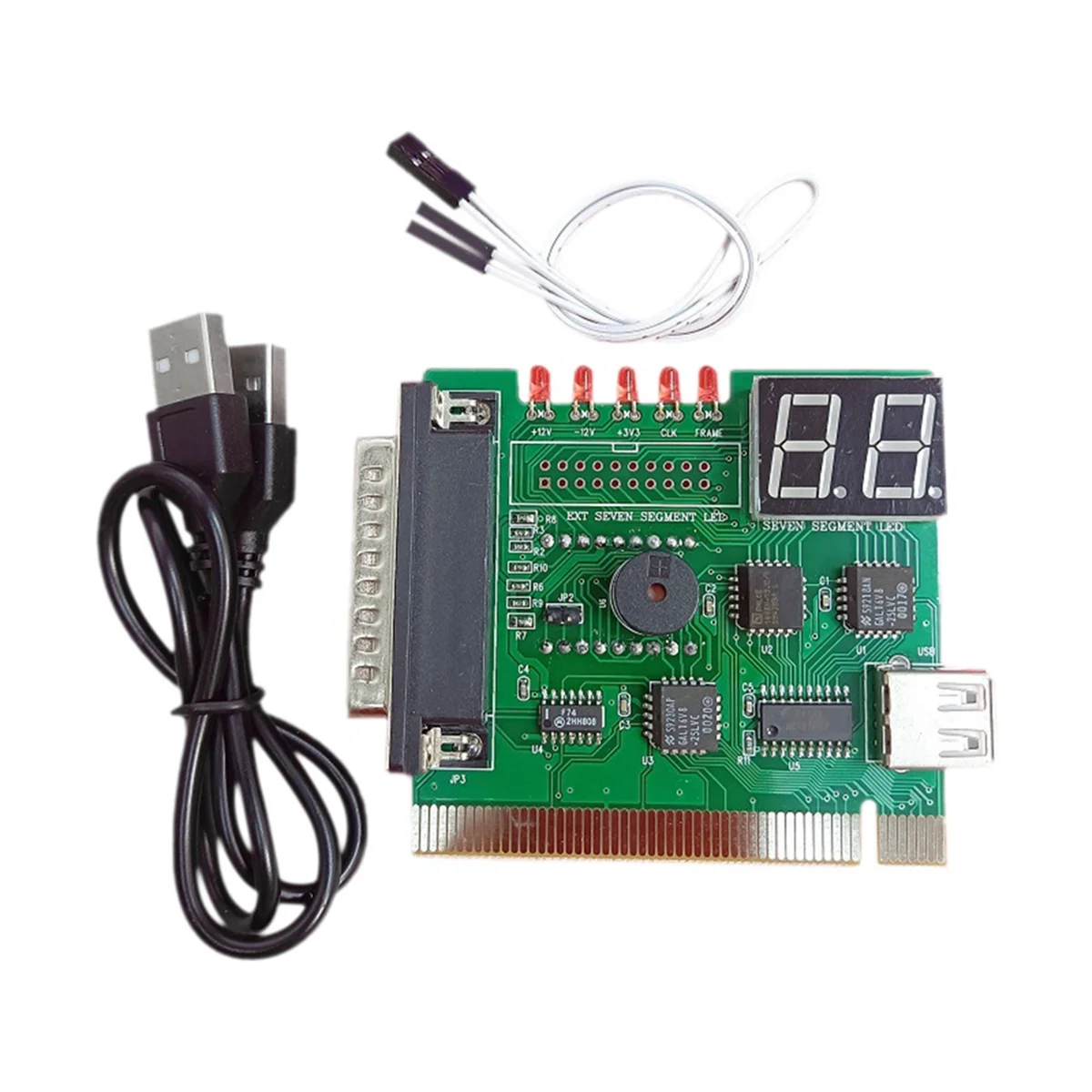 AU32-2 Digit Bit PC Computer Motherboard Diagnostic Card USB PCI LCD Error Code Display Tester Analyzer Post Card
AU32-2 Digit Bit PC Computer Motherboard Diagnostic Card USB PCI LCD Error Code Display Tester Analyzer Post Card