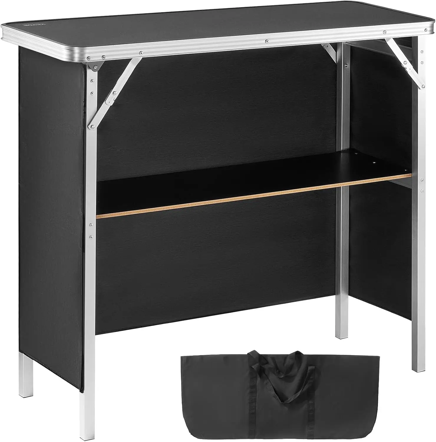 Folding Portable Bar Table, Tradeshow Podium Table for Indoor, Outdoor, Party, Picnic, Exhibition, Includes Carrying Case
Folding Portable Bar Table, Tradeshow Podium Table for Indoor, Outdoor, Party, Picnic, Exhibition, Includes Carrying Case