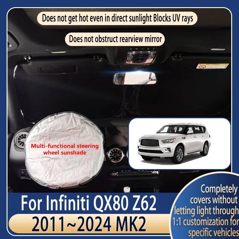 Steering wheel Car Sun Visor For Infiniti QX80 2011~2024 Z62 Summer Cooling Auto Accessories Front Windshield Sunshade Insulati
Steering wheel Car Sun Visor For Infiniti QX80 2011~2024 Z62 Summer Cooling Auto Accessories Front Windshield Sunshade Insulati
