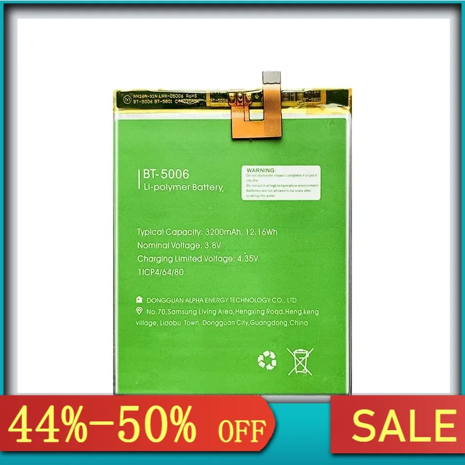 High Compatibility 3200mAh Mobile Phone Battery Premium Replacement BT-5006 For Leagoo Power 2 Power2
High Compatibility 3200mAh Mobile Phone Battery Premium Replacement BT-5006 For Leagoo Power 2 Power2