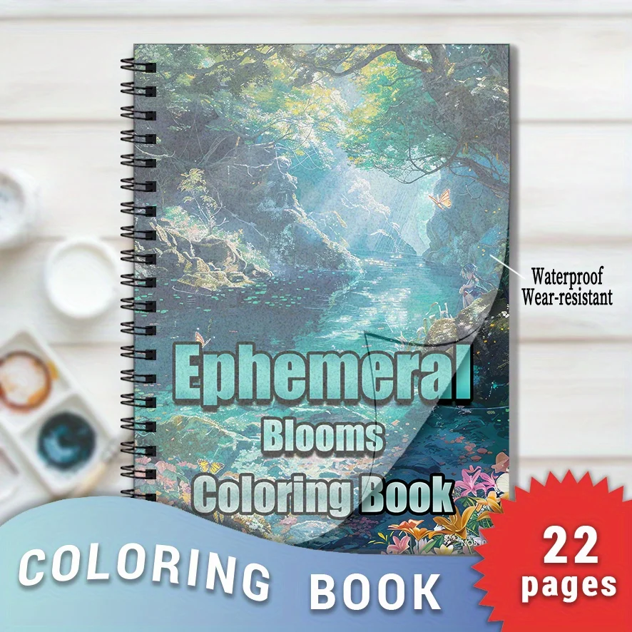 Ephemeral Blooms Adult Coloring Book - 8.3 X 11.2 Inches with 22 Pages Stress Relief And Positive Thinking Focus
Ephemeral Blooms Adult Coloring Book - 8.3 X 11.2 Inches with 22 Pages Stress Relief And Positive Thinking Focus