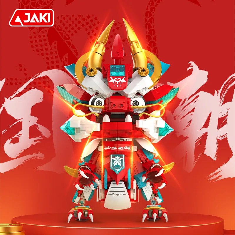 JAKI Chinese-style Building Blocks Lion Dance/god of Wealth/koi Fish Ornament Cyberpunk Small Particle Educational Assembly Gift
JAKI Chinese-style Building Blocks Lion Dance/god of Wealth/koi Fish Ornament Cyberpunk Small Particle Educational Assembly Gift