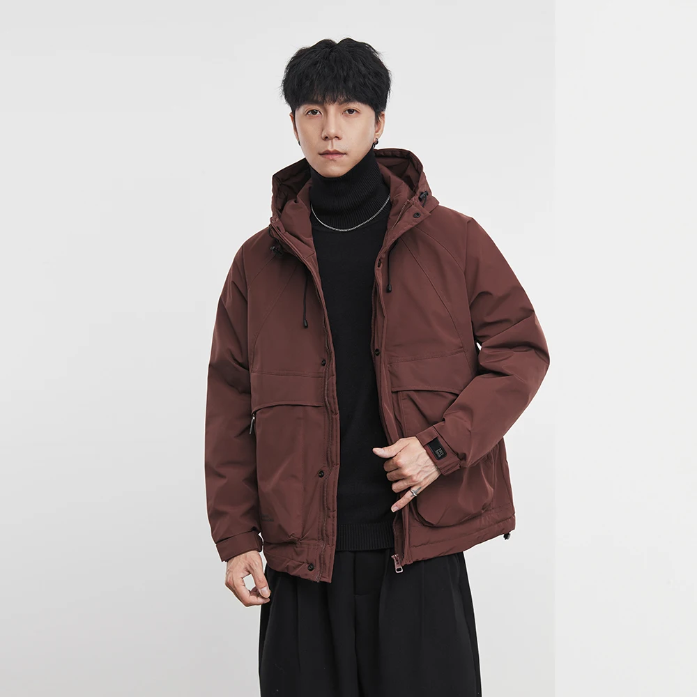 Fashion Men's Workwear Jacket Cotton Jacket 2025 Autumn and Winter New Style Solid Color Hooded Cotton Jacket Men's Coat
Fashion Men's Workwear Jacket Cotton Jacket 2025 Autumn and Winter New Style Solid Color Hooded Cotton Jacket Men's Coat