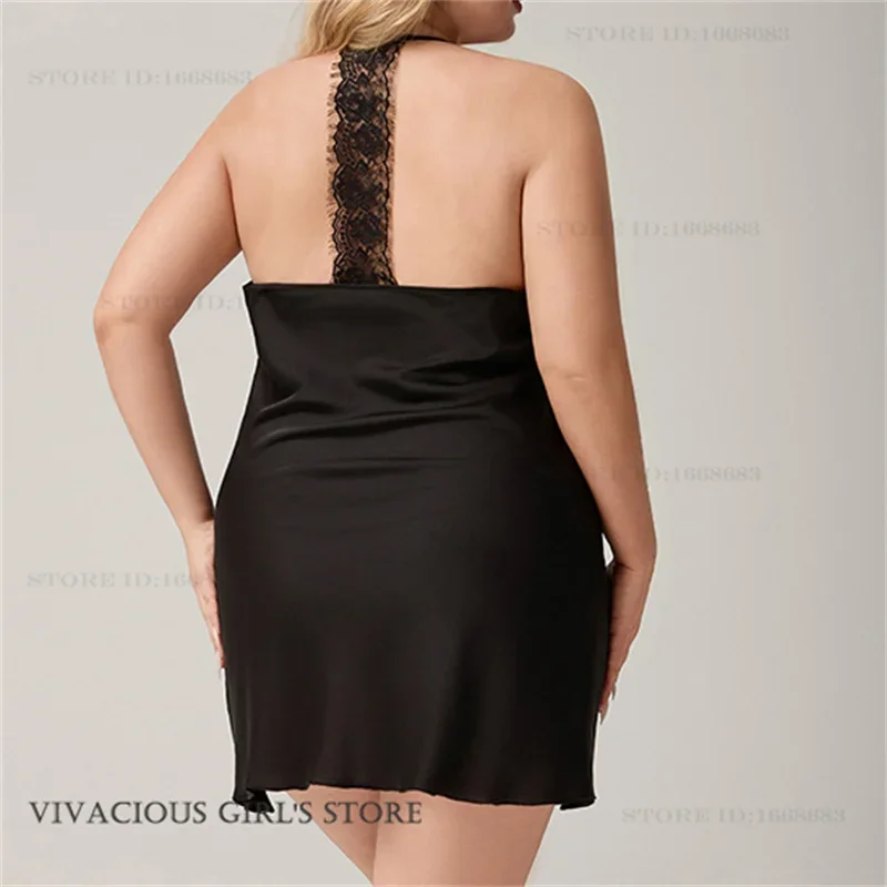 Черное кружевное нижнее белье, черное кружевное атласное ночное платье, женская рубашка для сна, сексуальный домашний халат на тонких бретельках, одежда для дома, пижамы
Черное кружевное нижнее белье, черное кружевное атласное ночное платье, женская рубашка для сна, сексуальный домашний халат на тонких бретельках, одежда для дома, пижамы