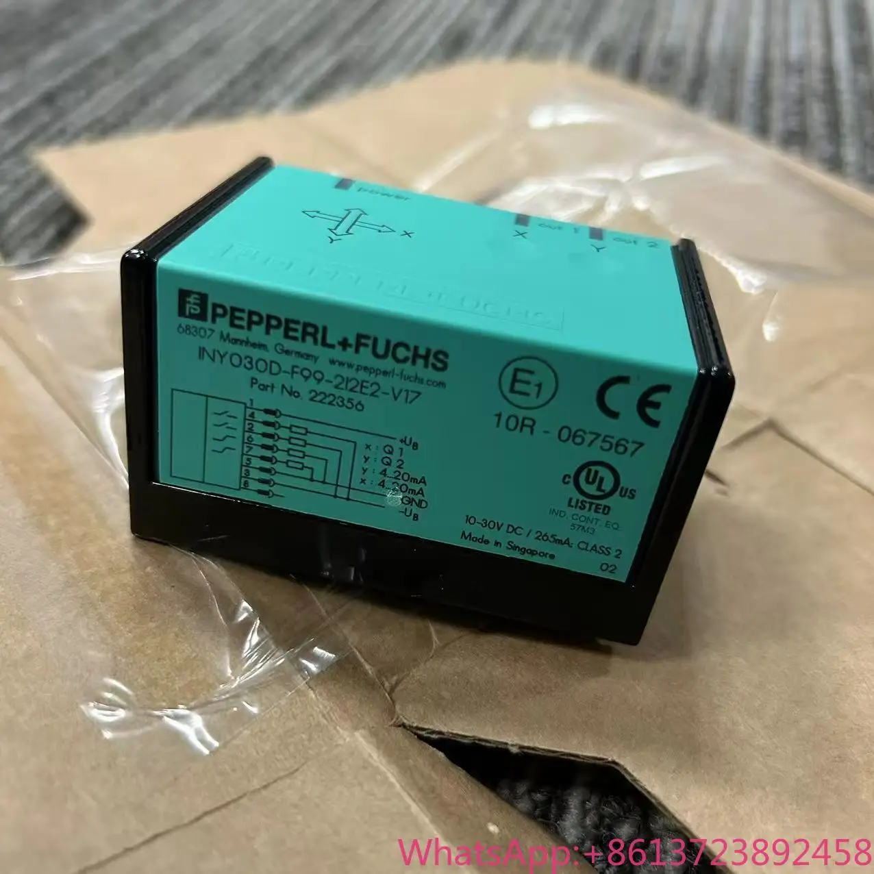 Original Pepperl+Fuchs Inclination Sensor INX360D-F99-I2E2-V15 INY030D-F99-2I2E2-V17
Original Pepperl+Fuchs Inclination Sensor INX360D-F99-I2E2-V15 INY030D-F99-2I2E2-V17