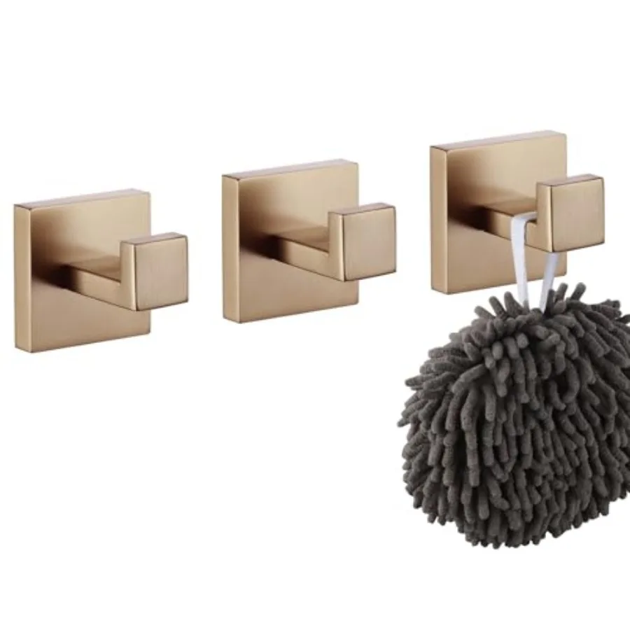 Robe Hooks for Wall Bathroom Towel Hooks Coat Hook Kitchen Garage Heavy Duty Wall Mounted Stainless Steel, B1010CPG-P
Robe Hooks for Wall Bathroom Towel Hooks Coat Hook Kitchen Garage Heavy Duty Wall Mounted Stainless Steel, B1010CPG-P