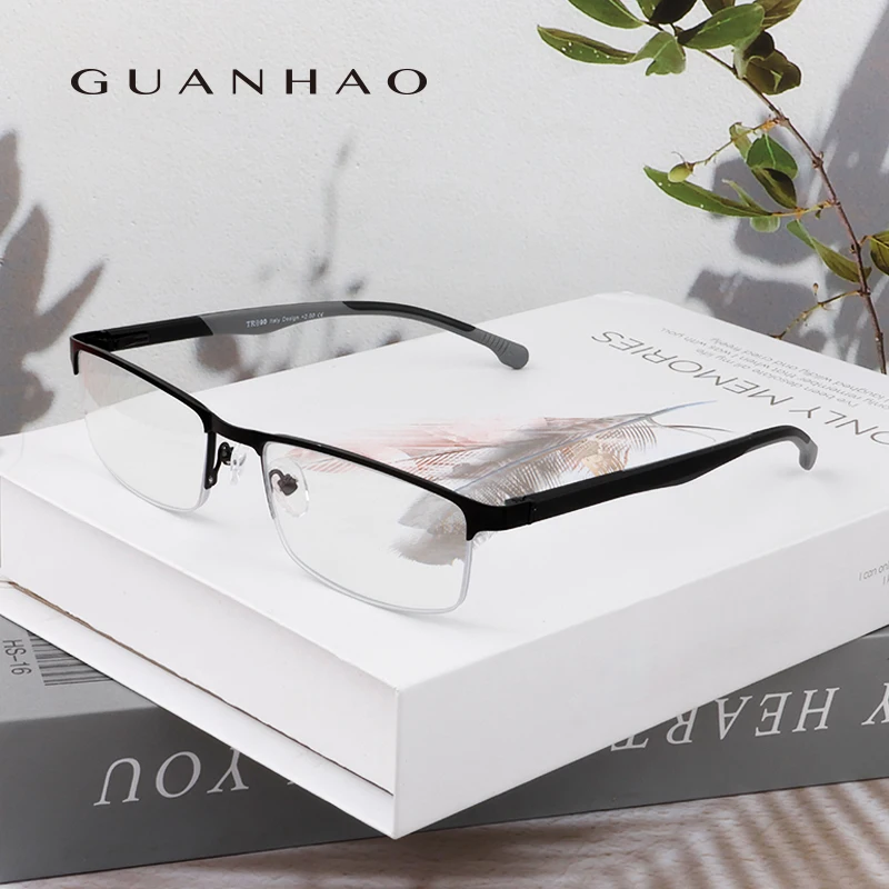 Guanhao Men Reading Glasses Retro Business Hyperopia Glasses Anti Blue Light Reading Glasses +1.0 To +4.0 Office Reading Glasses
Guanhao Men Reading Glasses Retro Business Hyperopia Glasses Anti Blue Light Reading Glasses +1.0 To +4.0 Office Reading Glasses