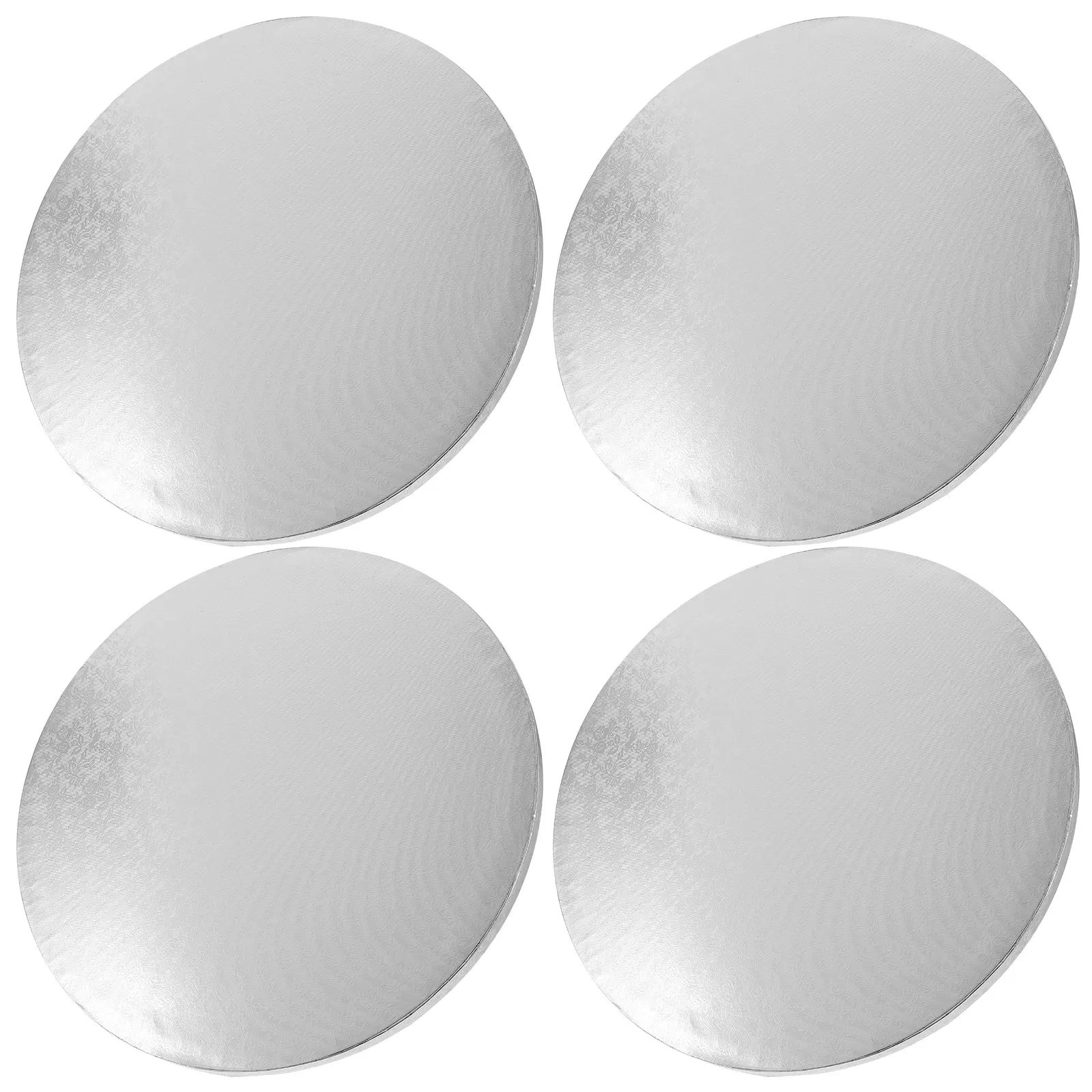 4Pcs Round Cake Transfer Board Luxury Smooth Surface Non-Deformable Convenient Cake Drum for Delicate Pastry Serving Bakery
4Pcs Round Cake Transfer Board Luxury Smooth Surface Non-Deformable Convenient Cake Drum for Delicate Pastry Serving Bakery